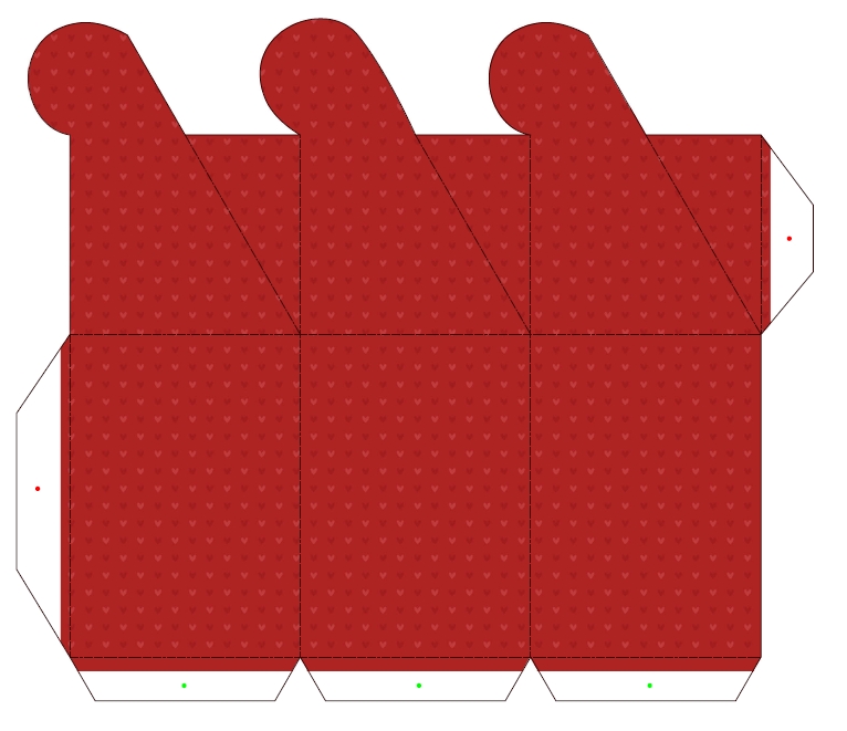 molde de caixa com tampa para imprimir