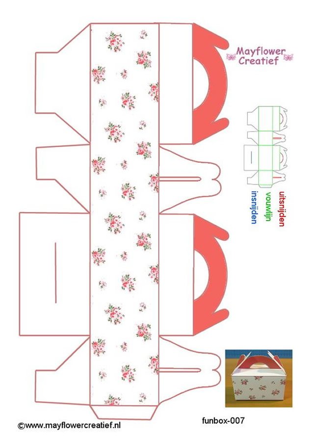 molde de caixa com tampa para imprimir