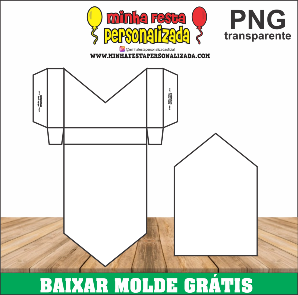 molde de caixa para presente