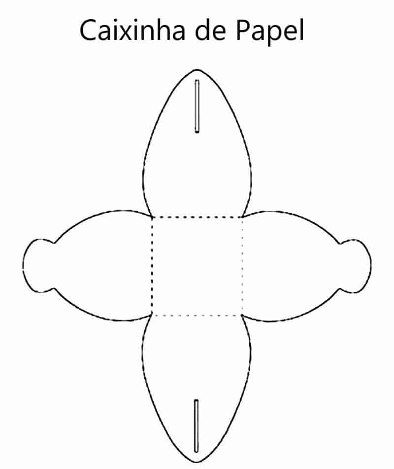 molde de caixinha de flor