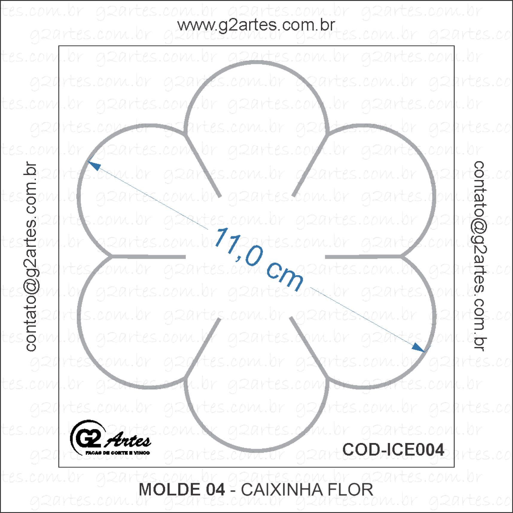 ideias criativas molde caixinha flor para festas