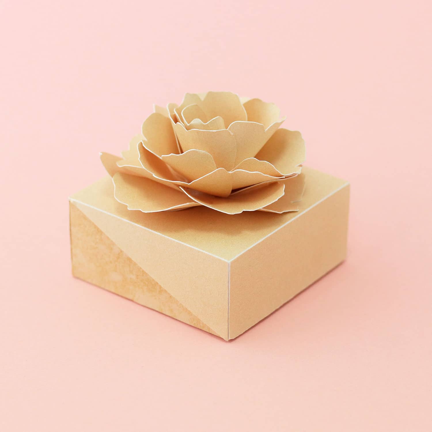 molde de caixinha de flor