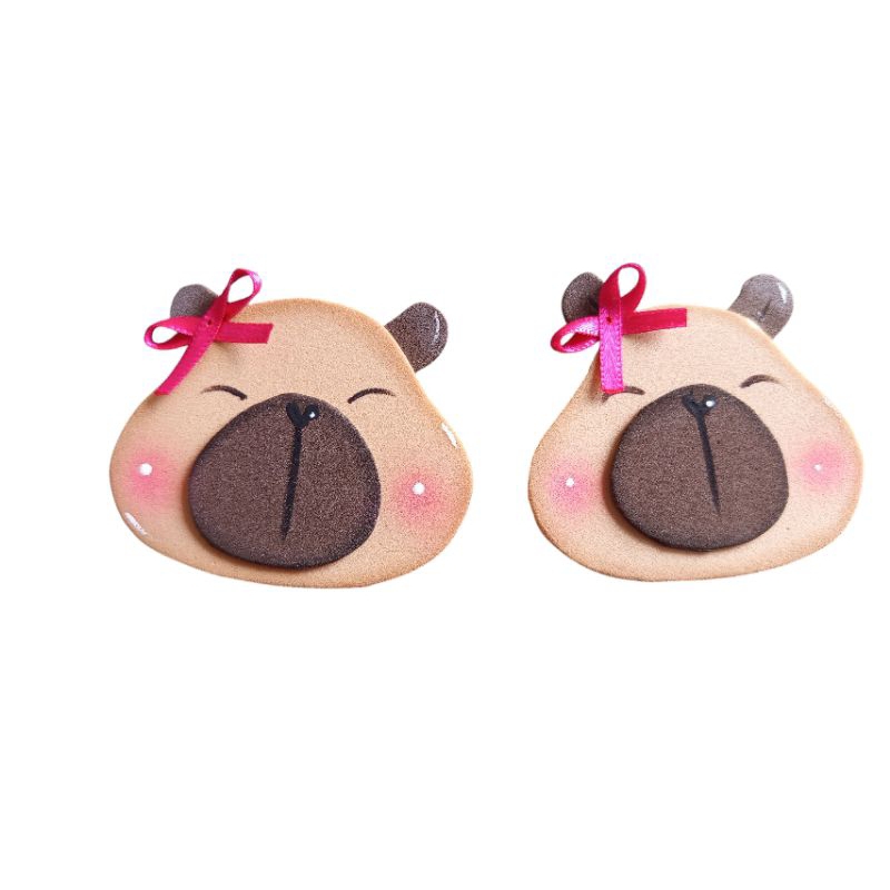 molde de capivara para chaveiro em eva