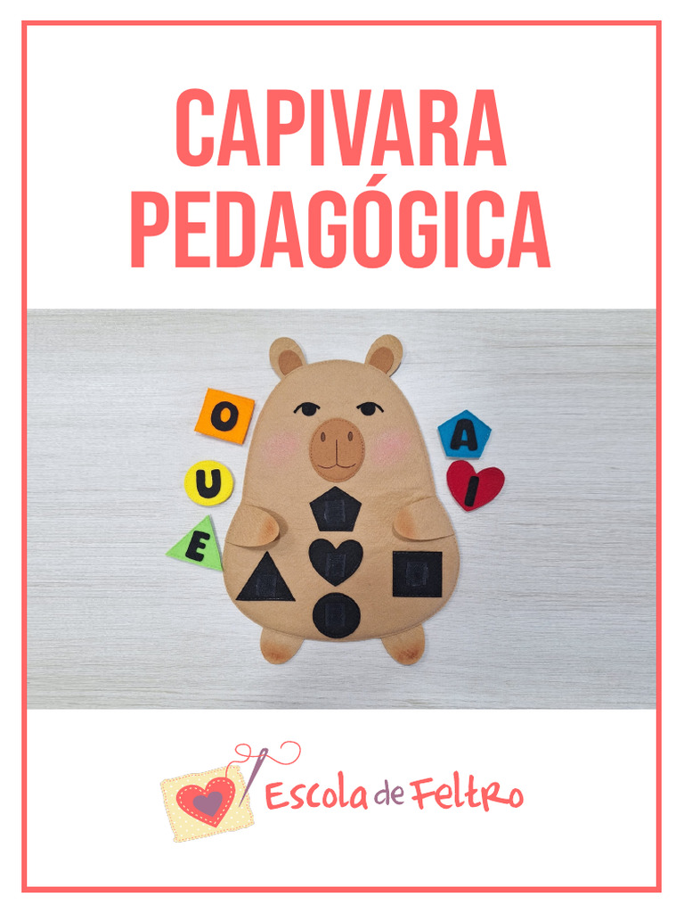 molde capivara para vela