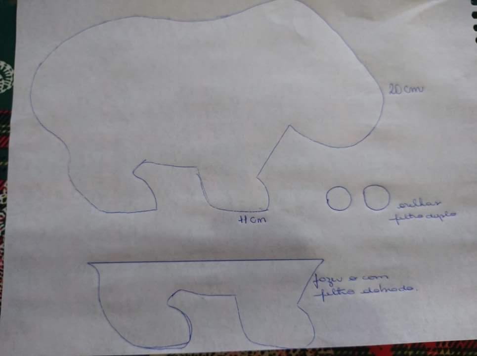 molde de capivara para aplique em eva