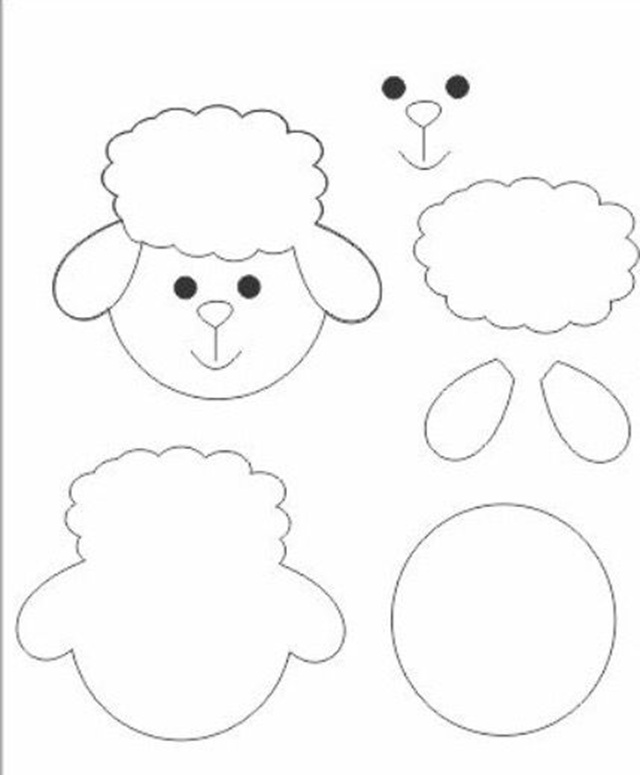 molde ovelha toy story para imprimir