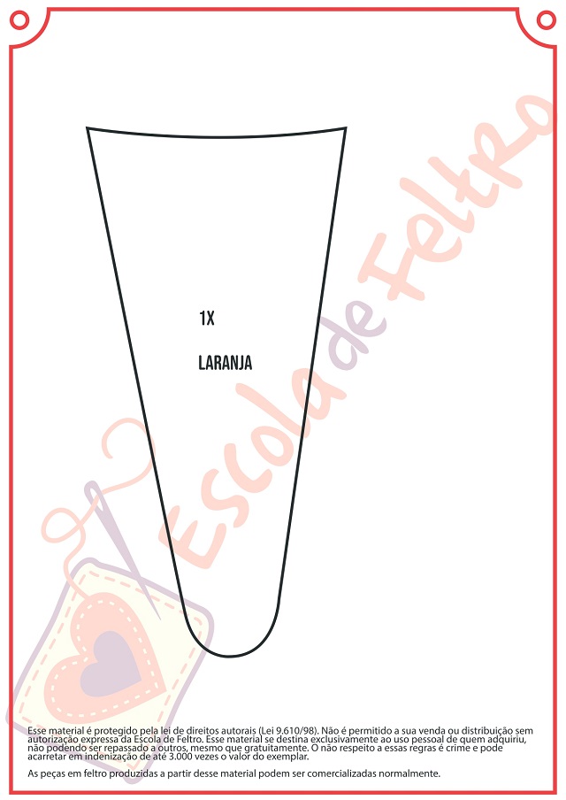 template de cenoura para imprimir