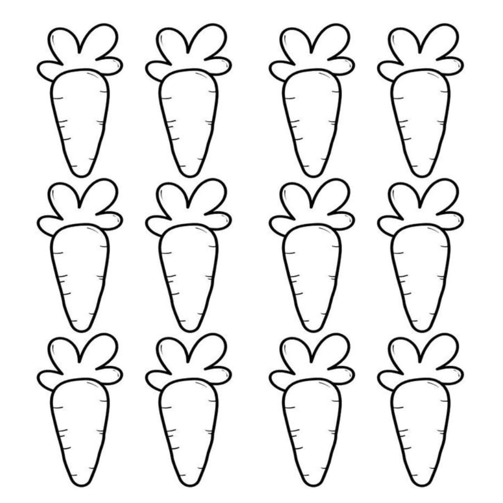 molde de cenoura para papel