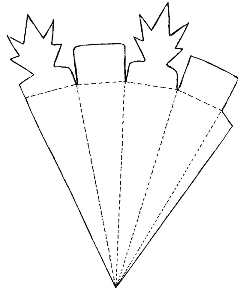 molde de cenoura para lembrancinha