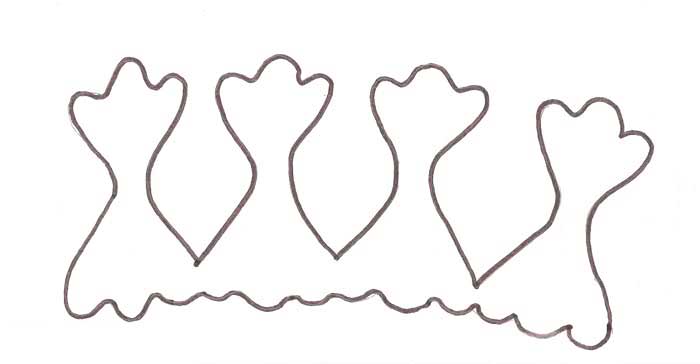 Molde de cenoura em EVA passo a passo