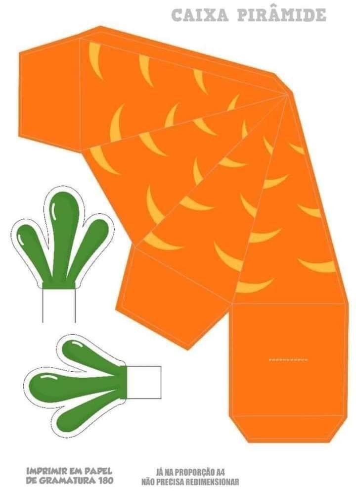 molde de cenoura para imprimir