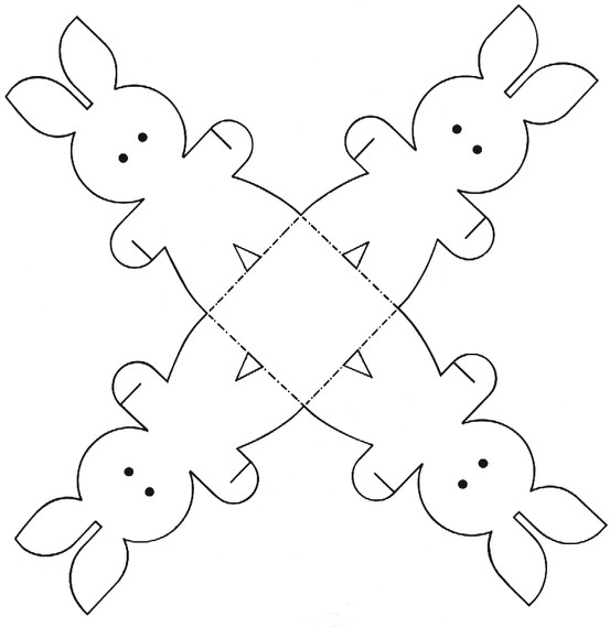 Como fazer cesta de Páscoa em EVA com molde