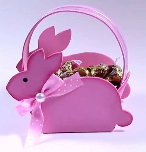 molde de cestinha de eva para pascoa com alça