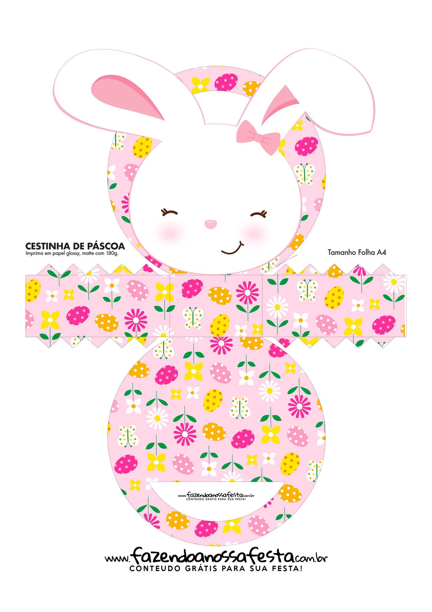 molde de cestinha de eva passo a passo