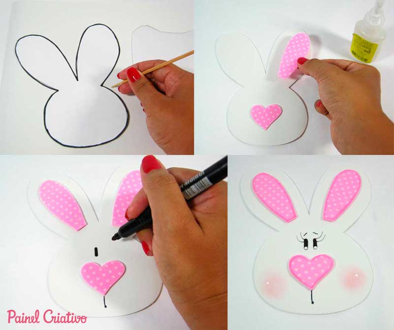 molde de cestinha de eva para pascoa com flores