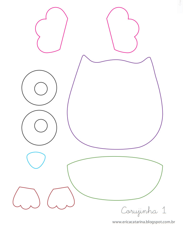 molde de chaveiro de coruja