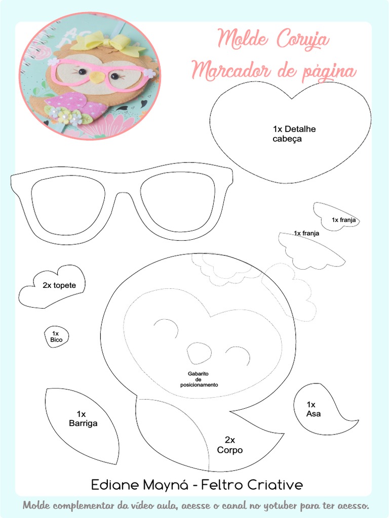 Passo a Passo: Chaveiro de Coruja em Feltro para Iniciantes