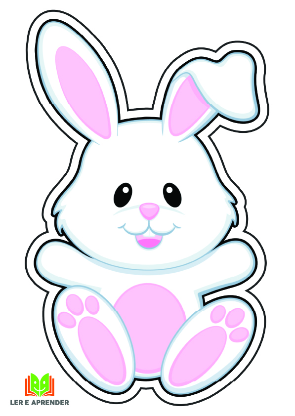 molde de coelho da pascoa para imprimir grátis