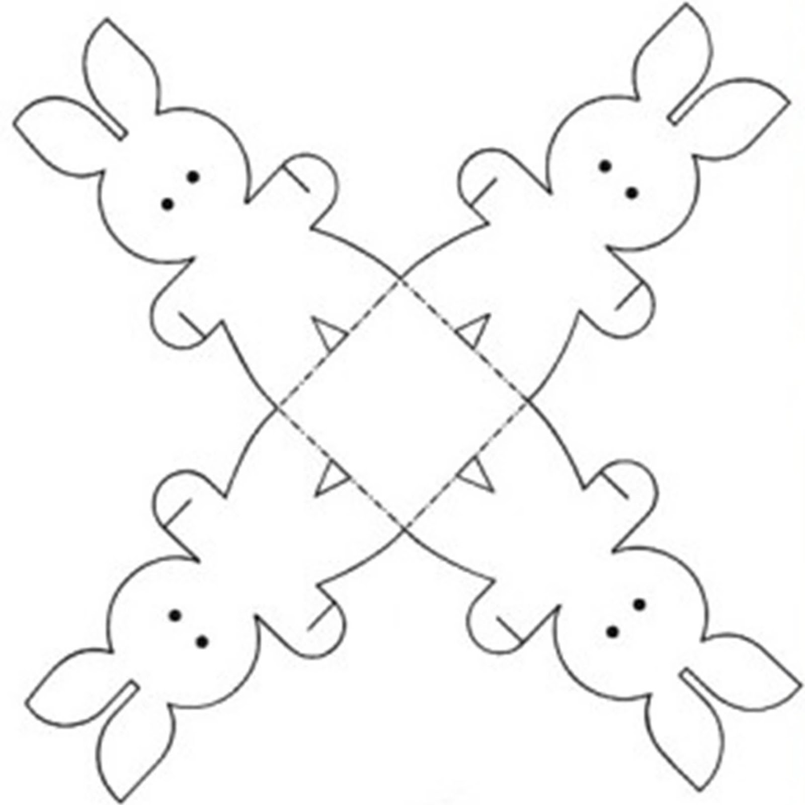 molde coelho pascoa fofo para imprimir