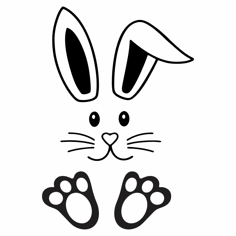 molde coelho gigante para painel