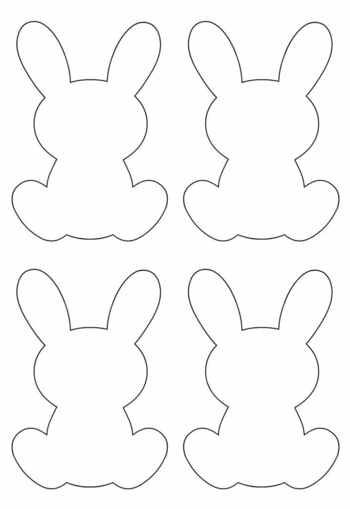 molde de coelho para imprimir