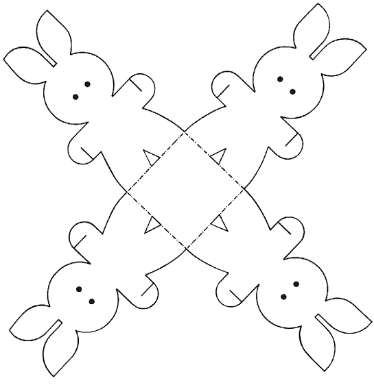 molde de coelho para imprimir