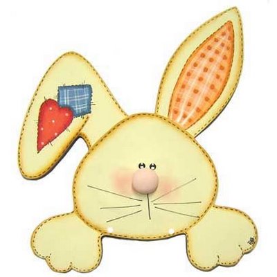 molde coelho chaveiro eva