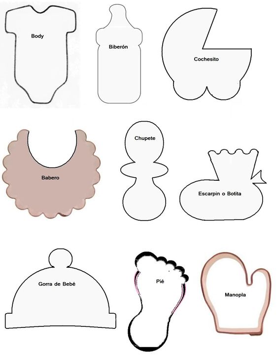 molde de convite cha de fralda