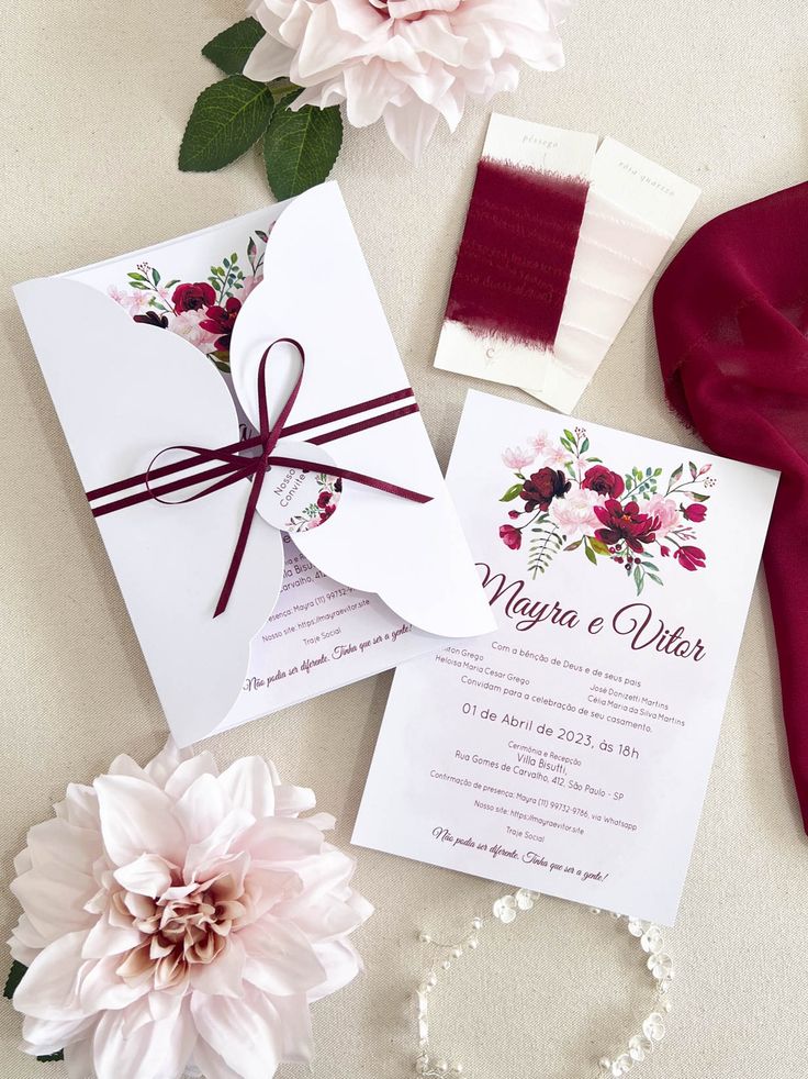 como editar um molde de convite de casamento vermelho online