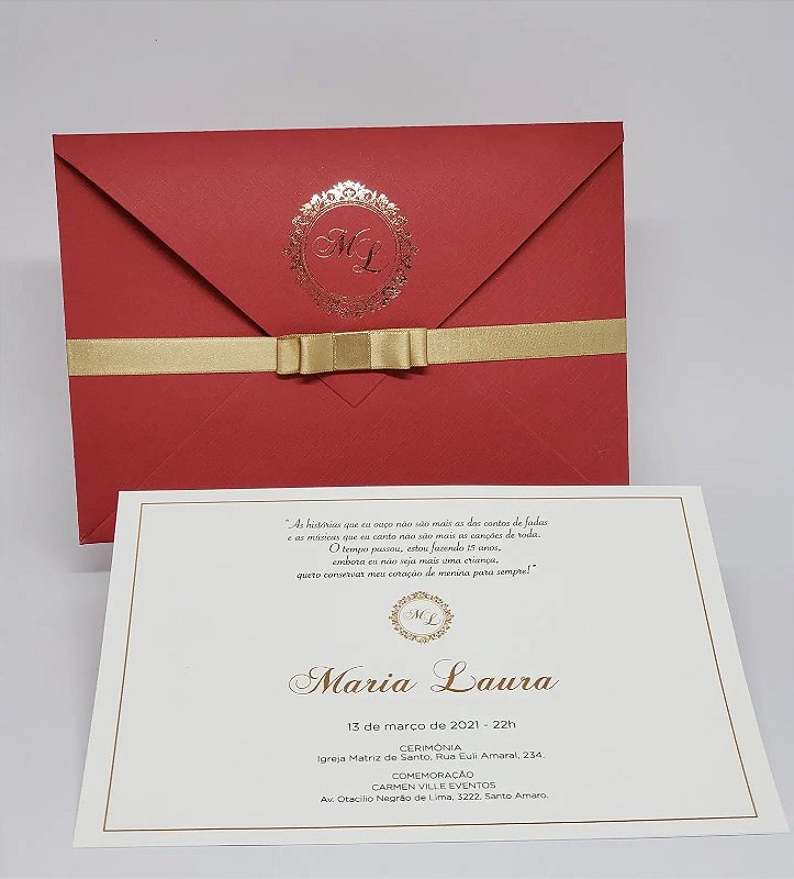 como editar um molde de convite de casamento vermelho online