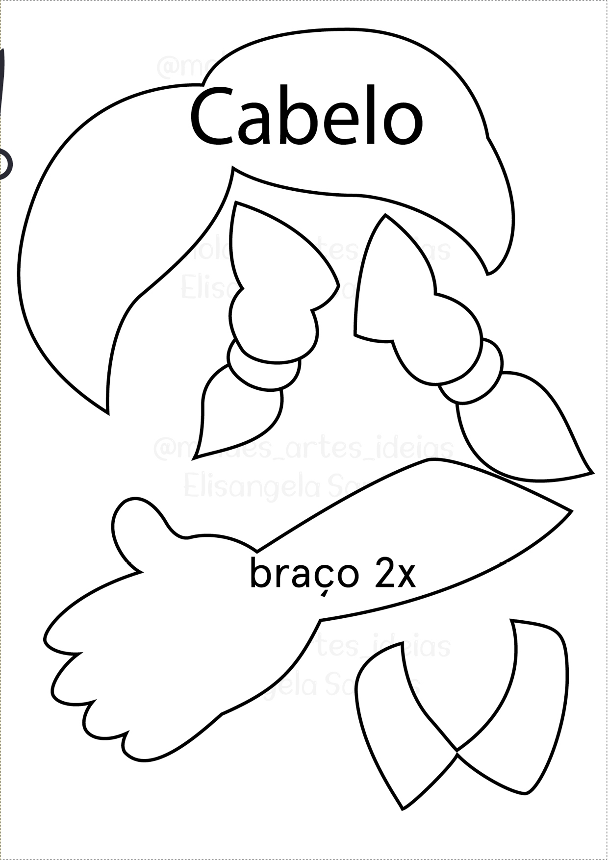 molde coração em EVA