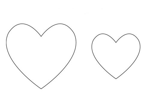 molde de coração para decoupage