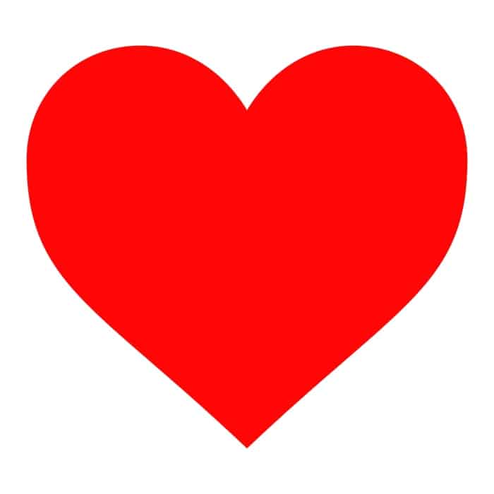 molde de coração para imprimir passo a passo