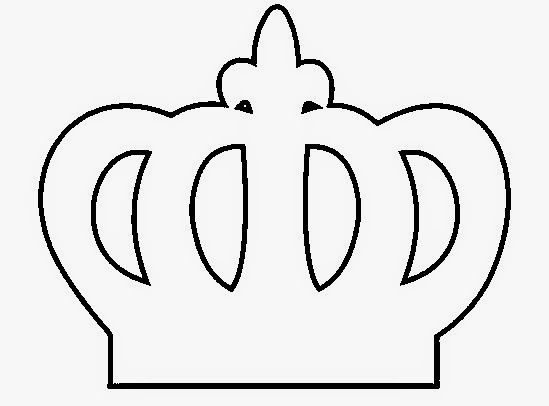 molde tiara princesa feltro