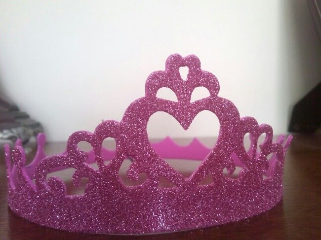 molde coroa princesa papel