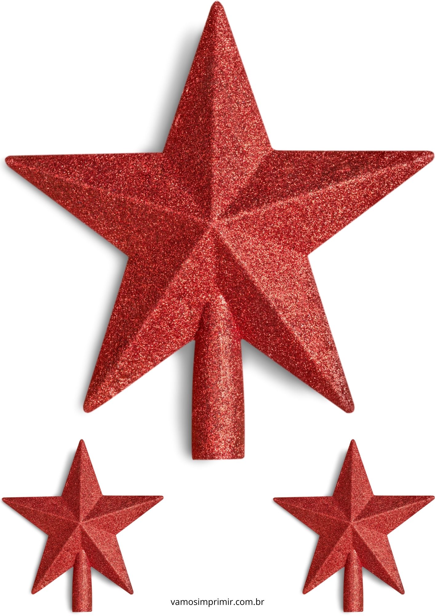 molde estrela de natal com pontas arredondadas