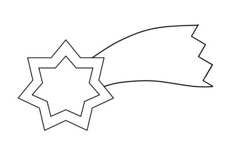 molde estrela para lembrancinha