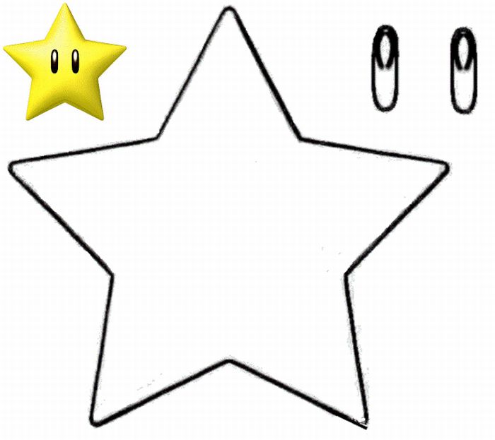 molde estrela pequena para imprimir
