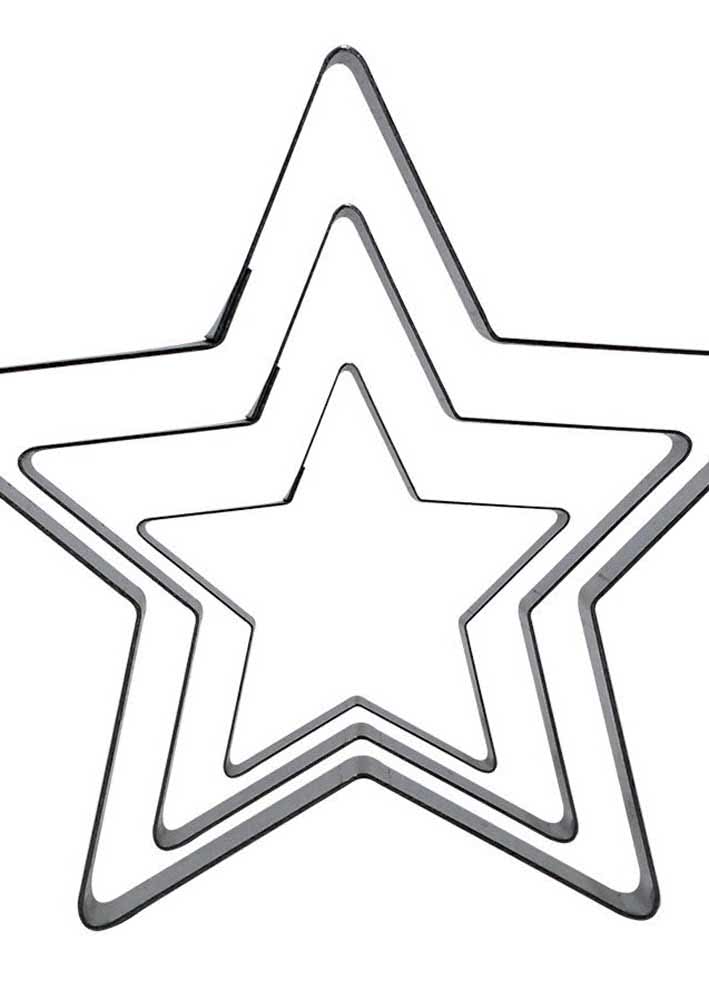 molde estrela para feltro