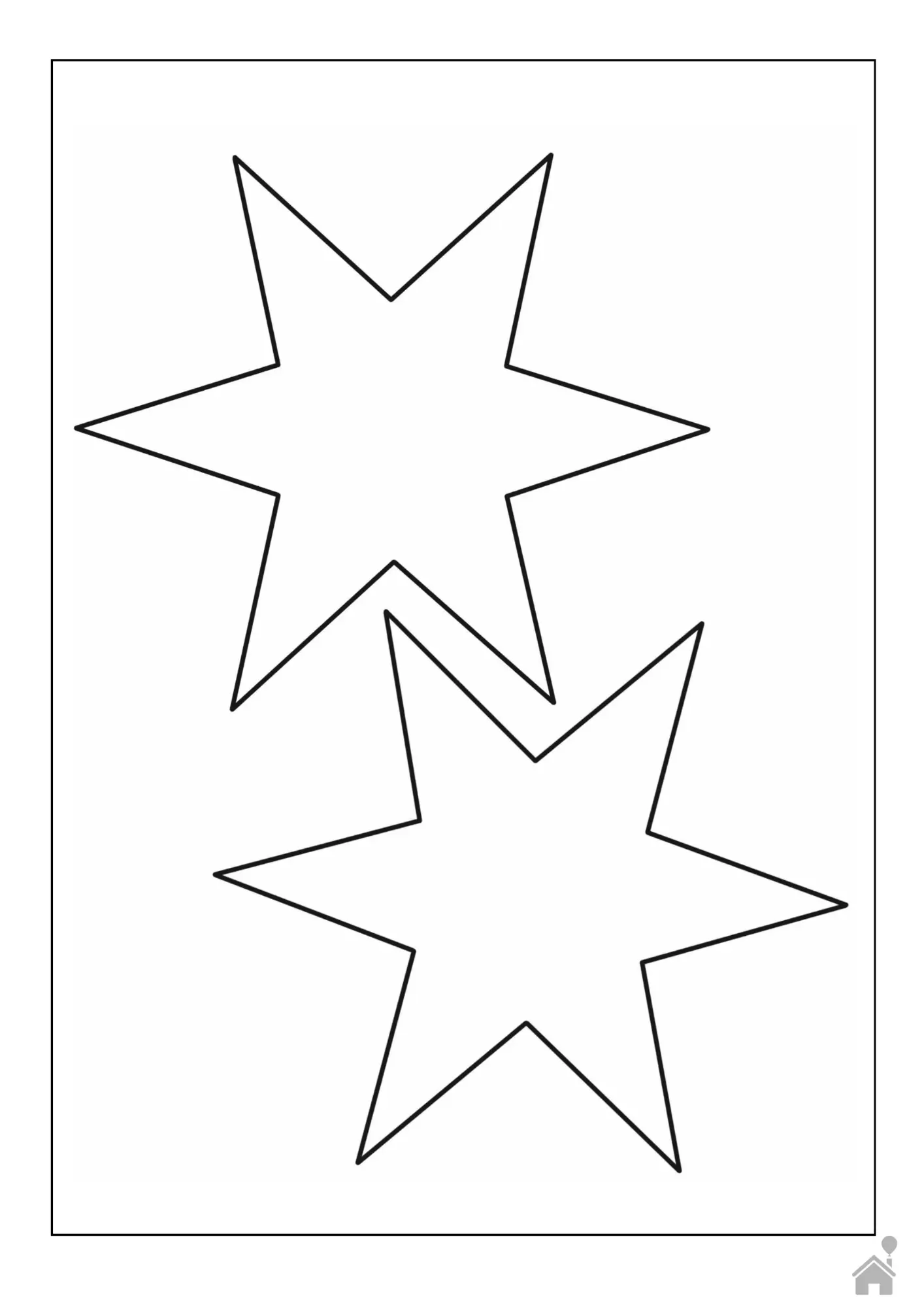 desenho de estrela para colorir A4