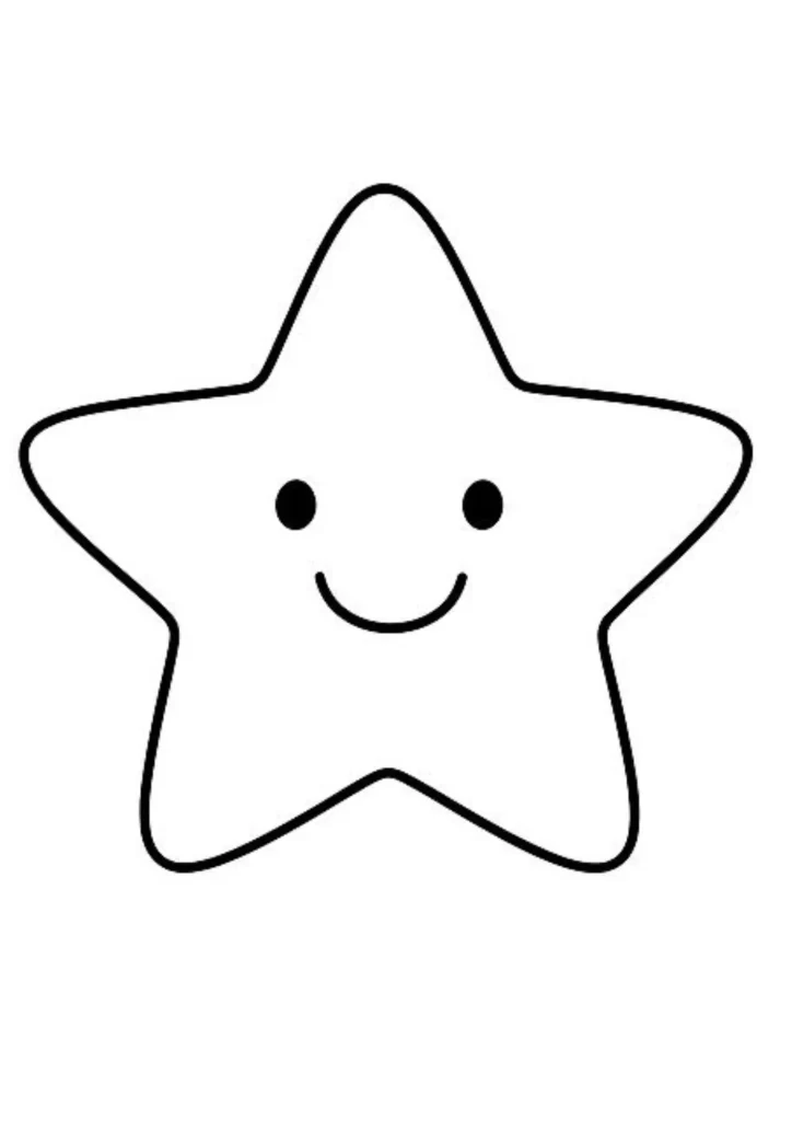 molde estrela pequeno para imprimir