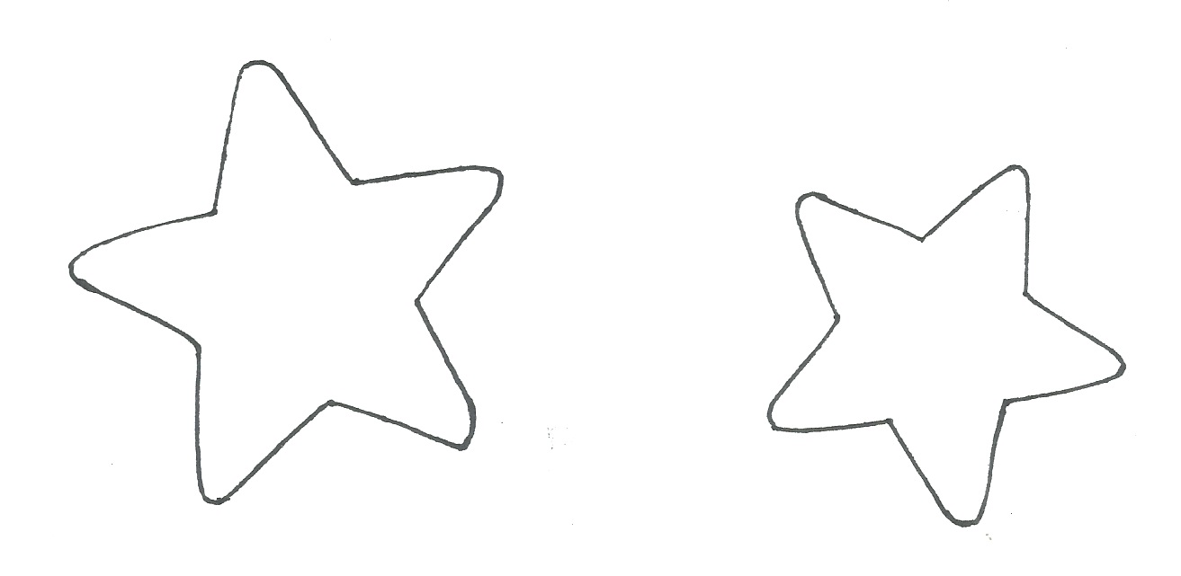 molde estrela 5 pontas