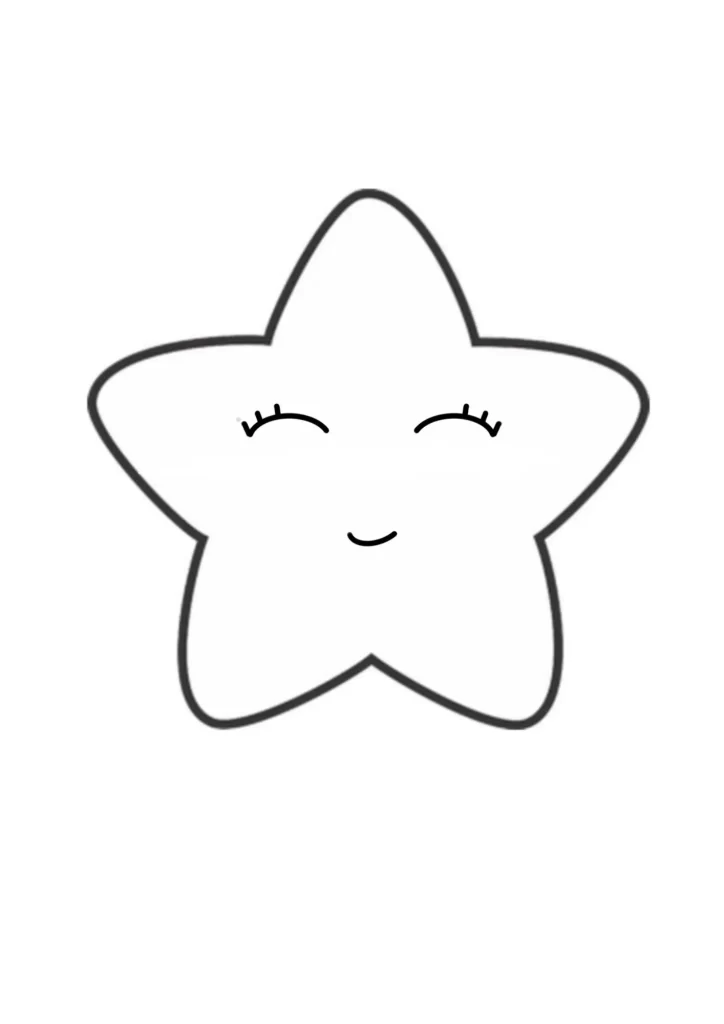 molde estrela geométrica para imprimir