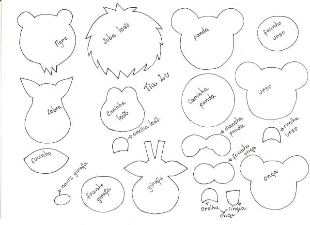 moldes de eva de bichinhos