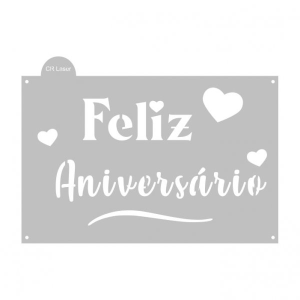molde de feliz aniversario