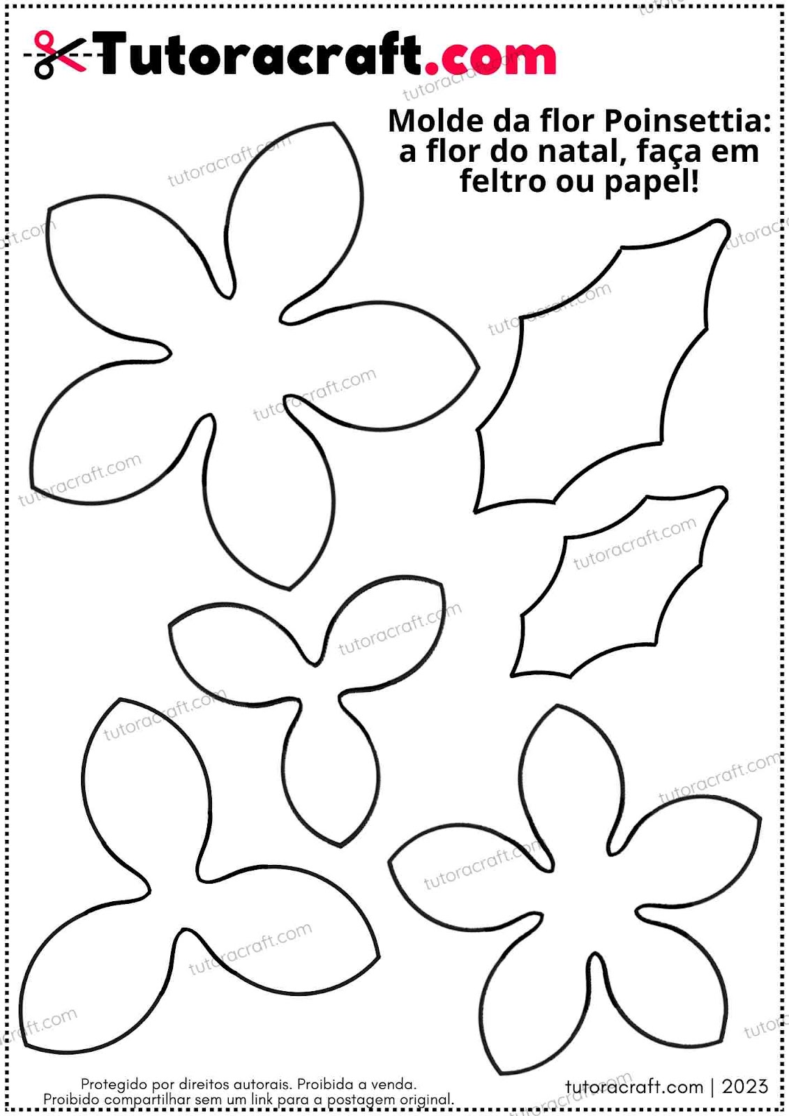 como fazer molde flor 5 pétalas