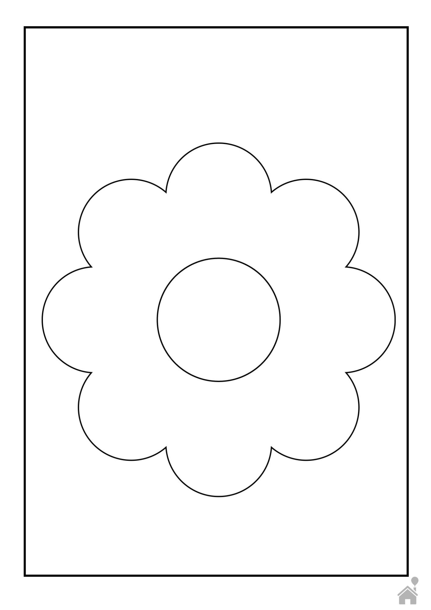 molde flor de papel gigante