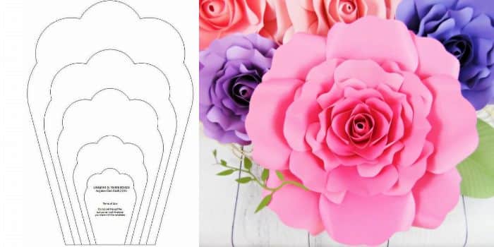 molde flor eva para painel