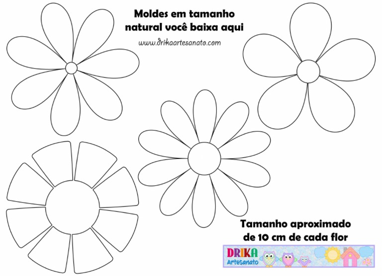 moldes de flores 3d para imprimir