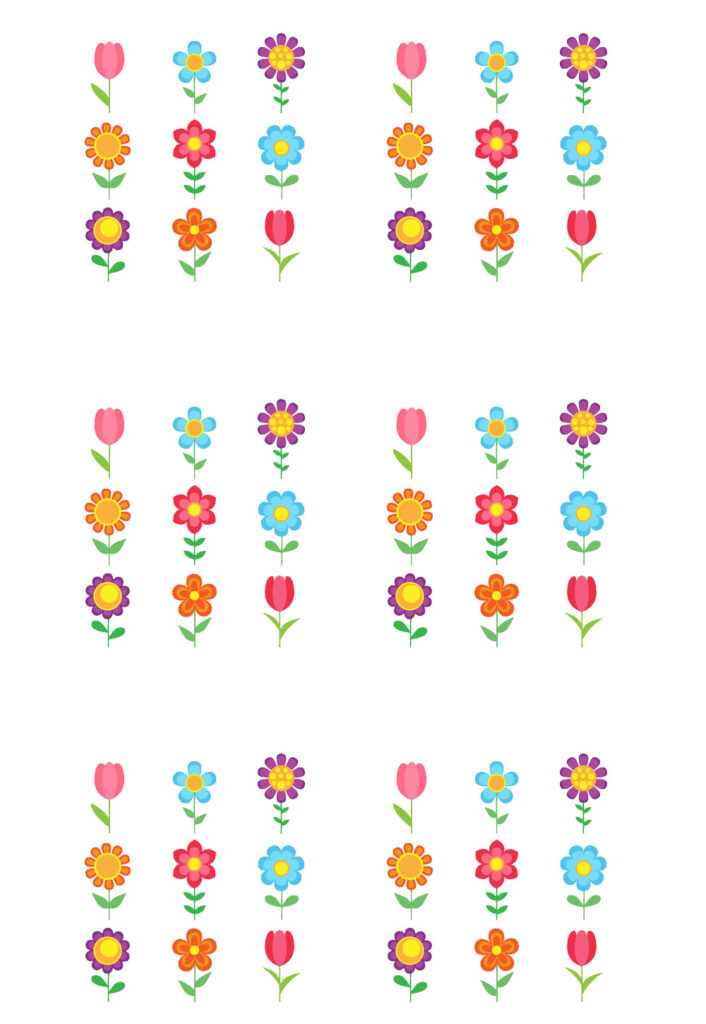 molde de flor pequena para imprimir